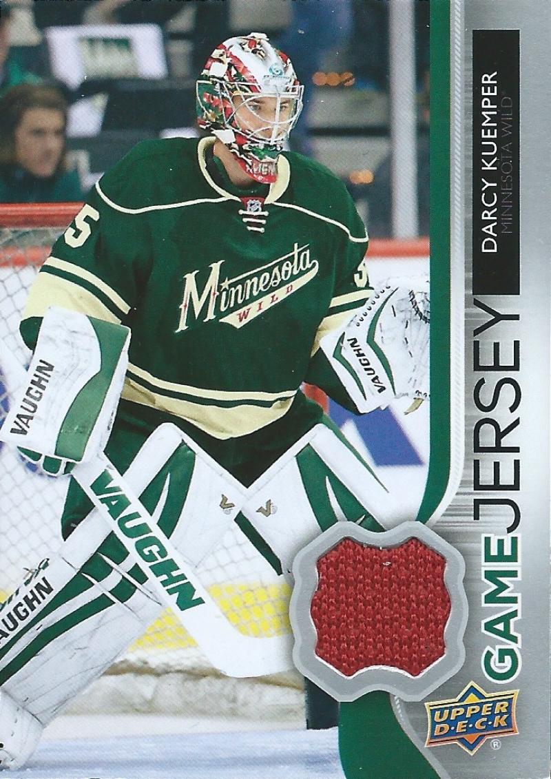 2014-15 Upper Deck Game Jerseys #GJ-DK Darcy Kuemper NHL Hockey 04487