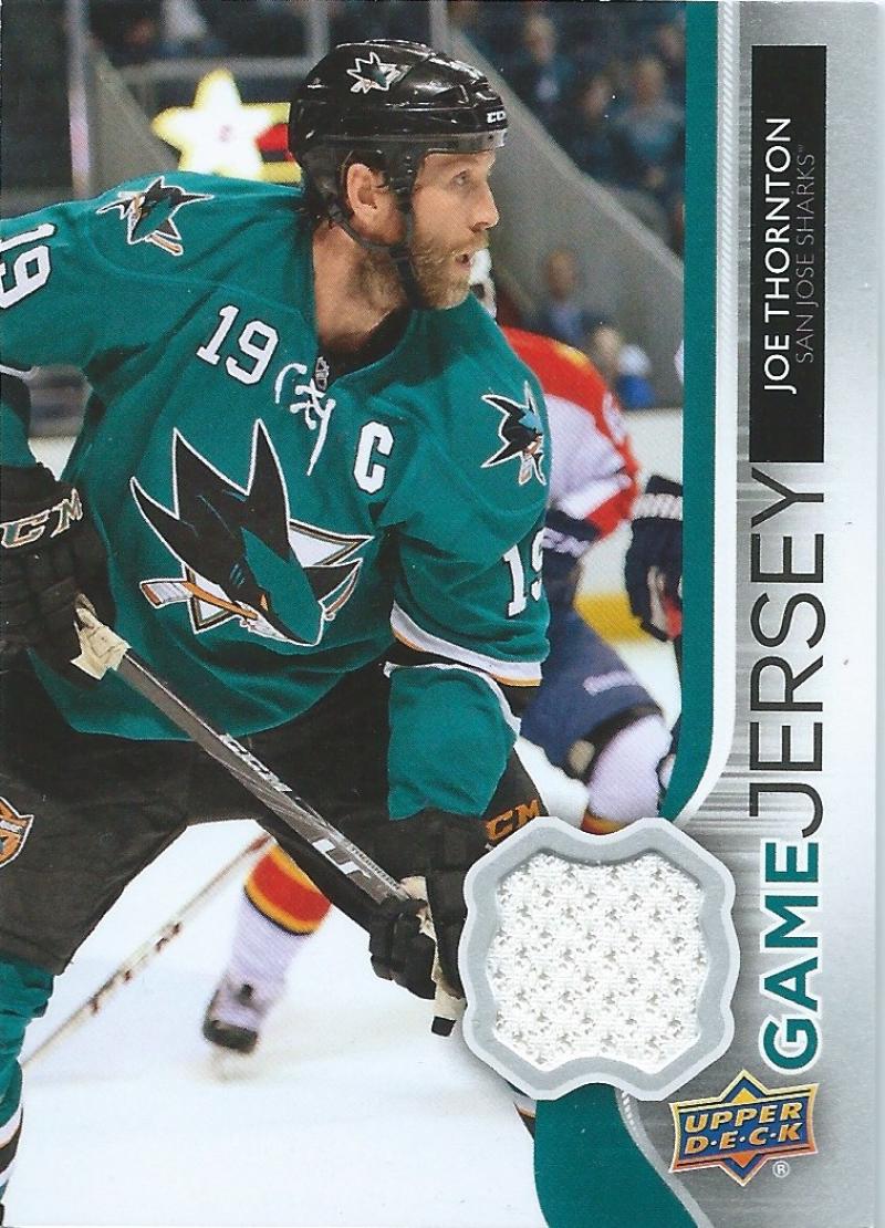 2014-15 Upper Deck Game Jerseys #GJ-JT Joe Thornton NHL Hockey 04488