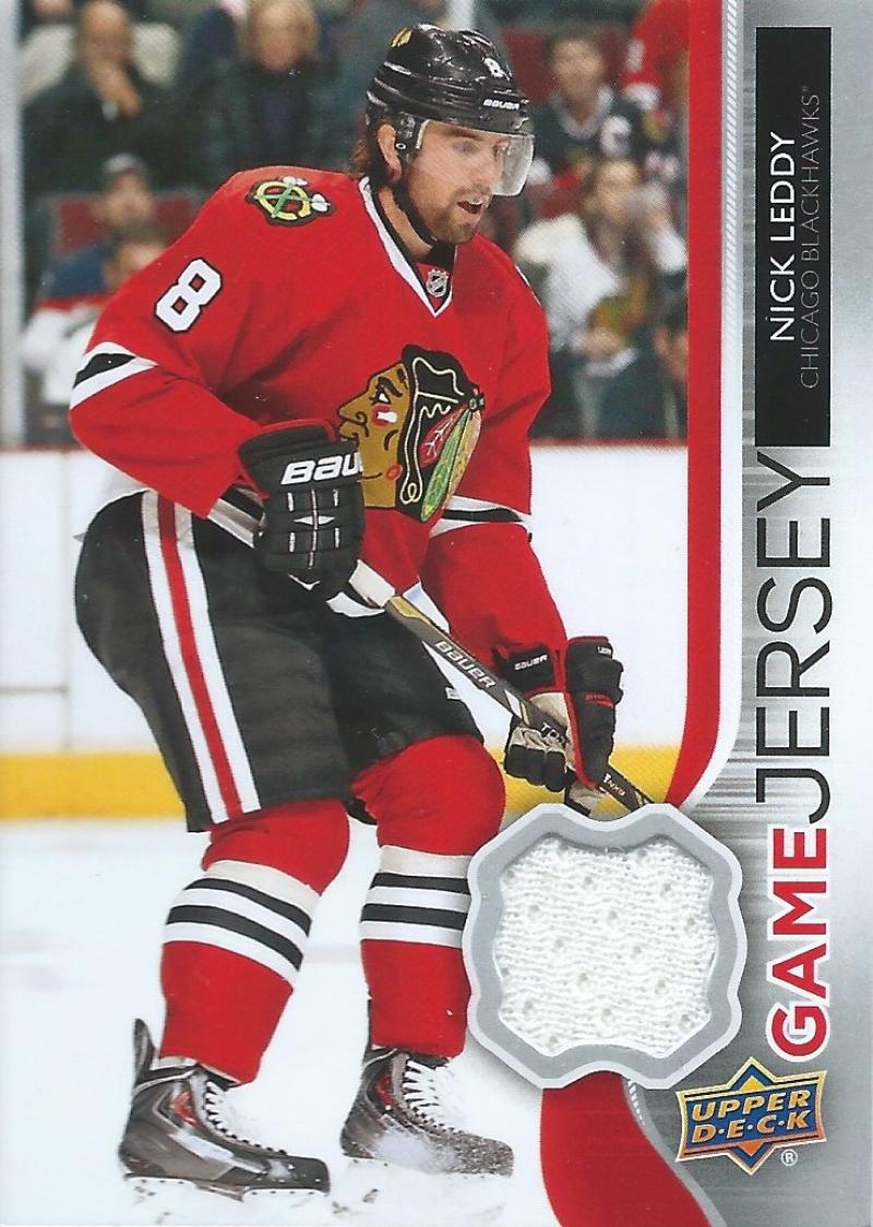2014-15 Upper Deck Game Jerseys #GJ-NL Nick Leddy NHL Hockey 04490 Image 1