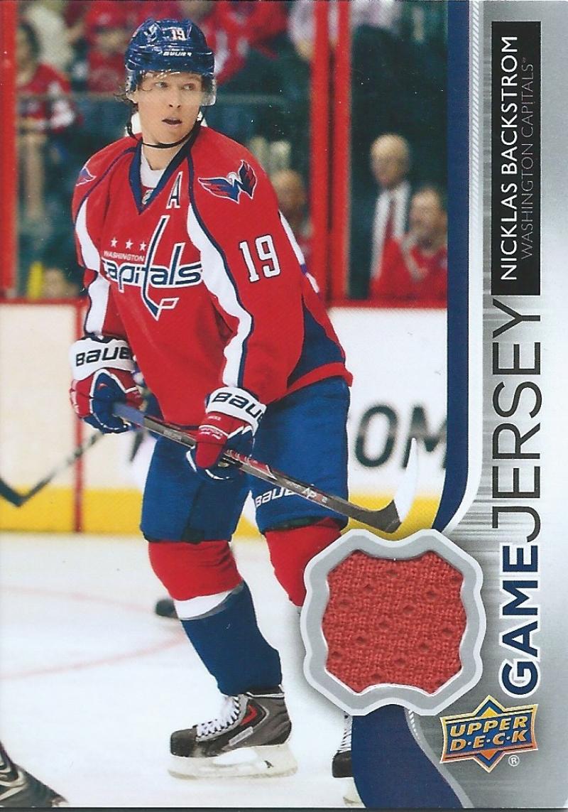 2014-15 Upper Deck Game Jerseys #GJ-NB Nicklas Backstrom NHL Hockey 04492