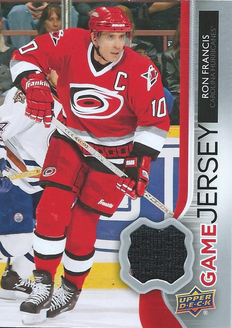 2014-15 Upper Deck Game Jerseys #GJ-RF Ron Francis NHL Hockey 04500