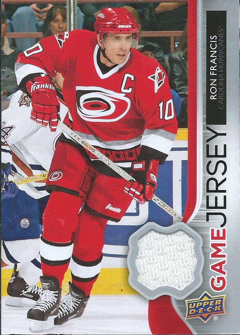 2014-15 Upper Deck Game Jerseys #GJ-RF Ron Francis NHL Hockey 04501