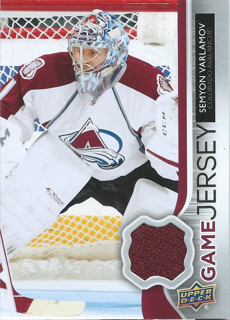 2014-15 Upper Deck Game Jerseys #GJ-SV Semyon Varlamov NHL Hockey 04505 Image 1