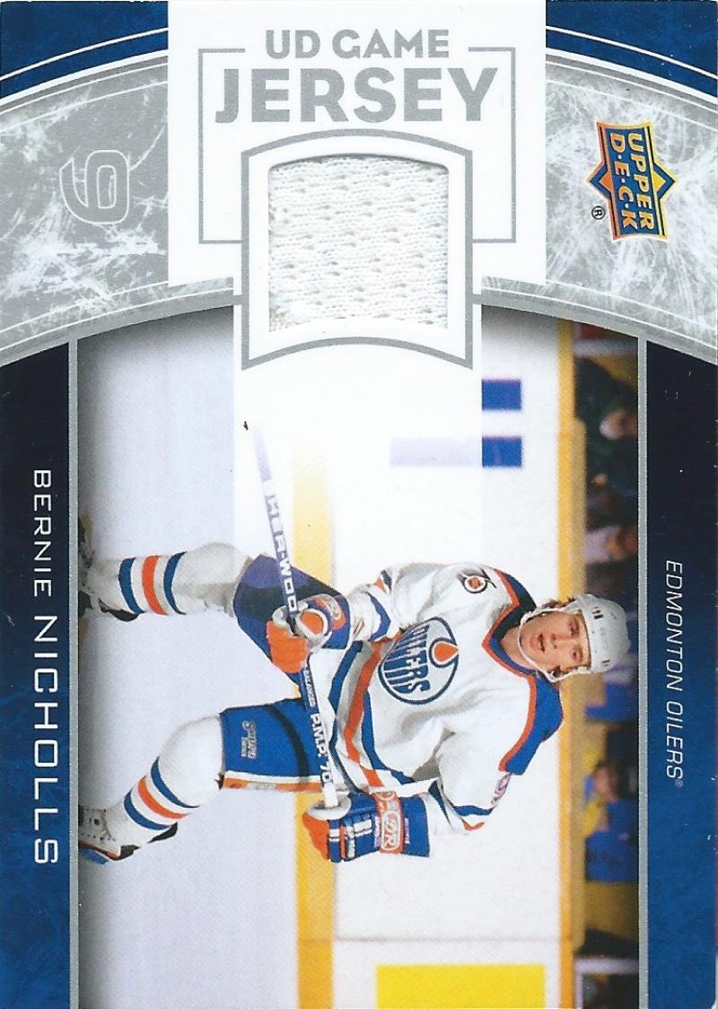 2013-14 Upper Deck UD Game Jersey #GJ-BN Bernie Nicholls NHL Hockey 04510
