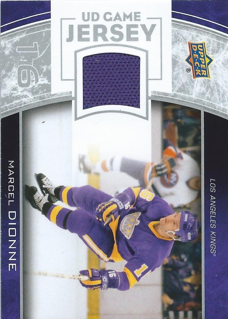 2013-14 Upper Deck UD Game Jersey #GJ-DI Marcel Dionne NHL Hockey 04512