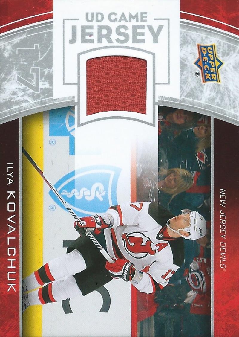 2013-14 Upper Deck UD Game Jersey #GJ-IK Ilya Kovalchuk NHL Hockey 04517