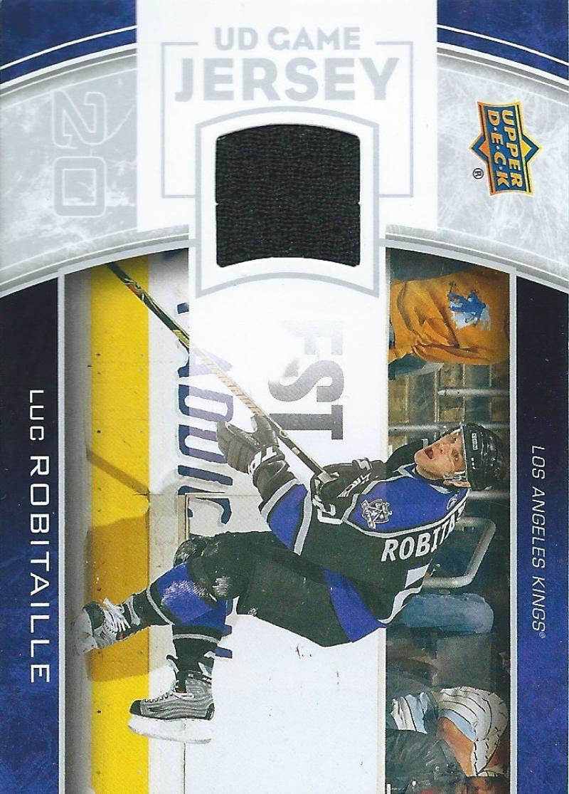 2013-14 Upper Deck UD Game Jersey #GJ-LR Luc Robitaille NHL Hockey 04522 Image 1