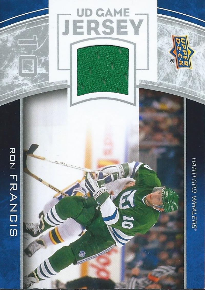 2013-14 Upper Deck UD Game Jersey #GJ-RF Ron Francis NHL Hockey 04524