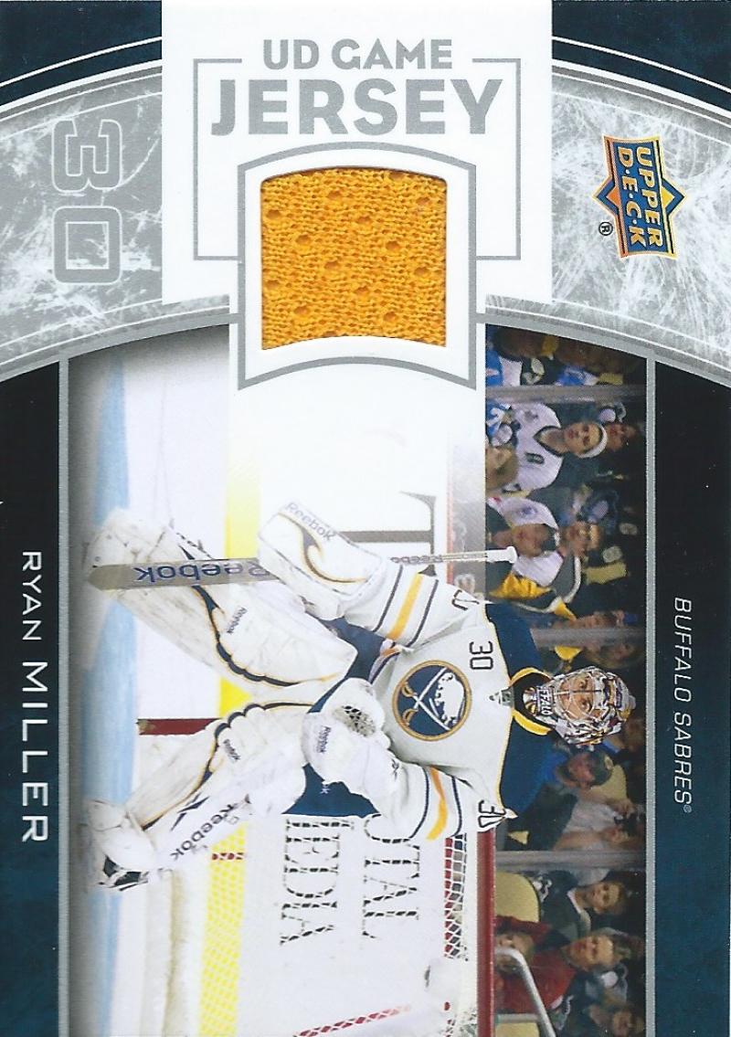 2013-14 Upper Deck UD Game Jersey #GJ-RY Ryan Miller NHL Hockey 04525