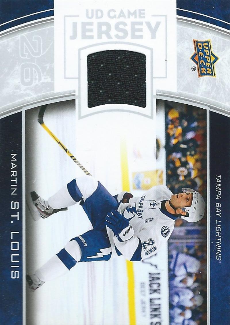 2013-14 Upper Deck UD Game Jersey #GJ-SL Martin St. Louis NHL Hockey 04529