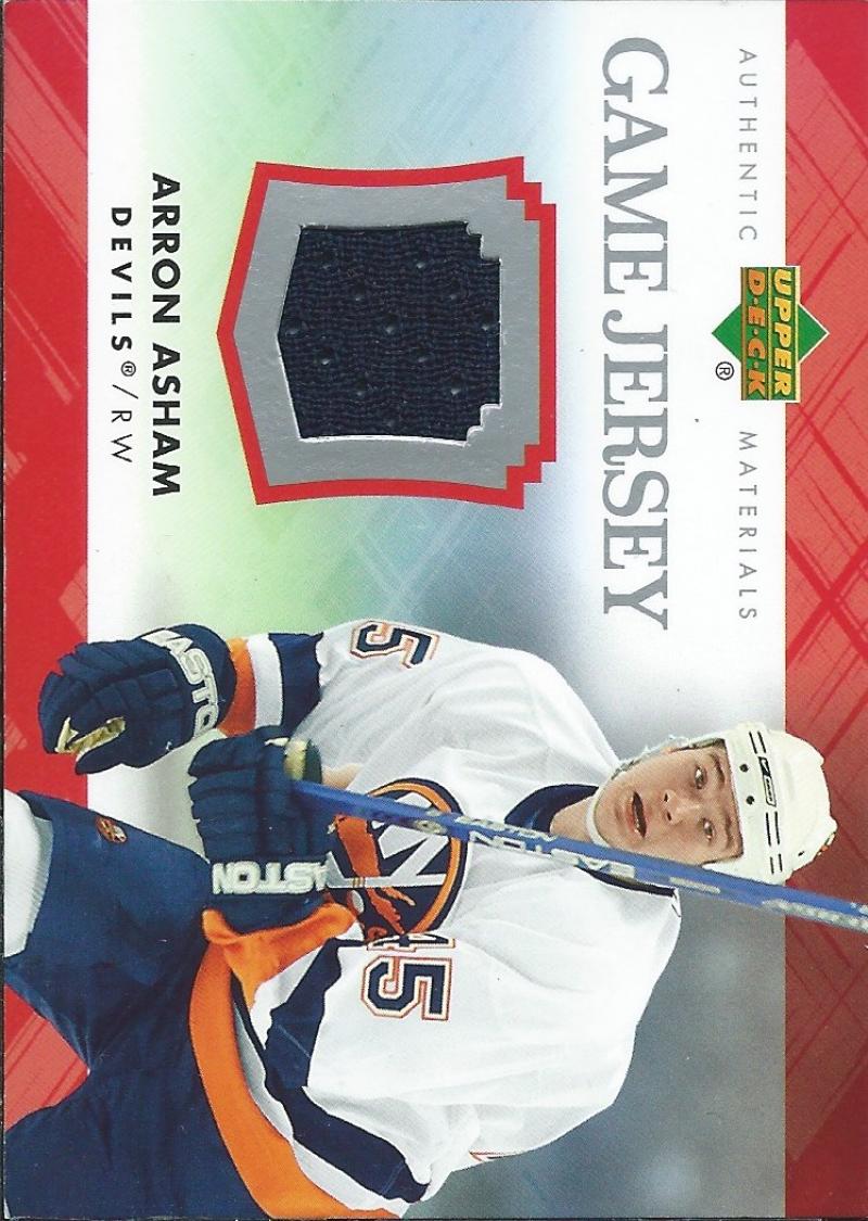 2007-08 Upper Deck Game Jerseys #JAA Arron Asham NHL Hockey 04532 Image 1