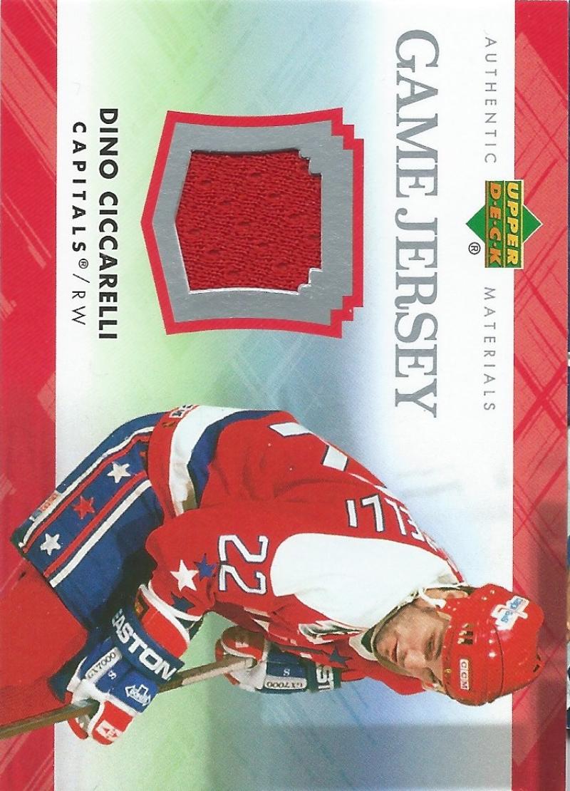 2007-08 Upper Deck Game Jerseys #JCI Dino Ciccarelli NHL Hockey 04537