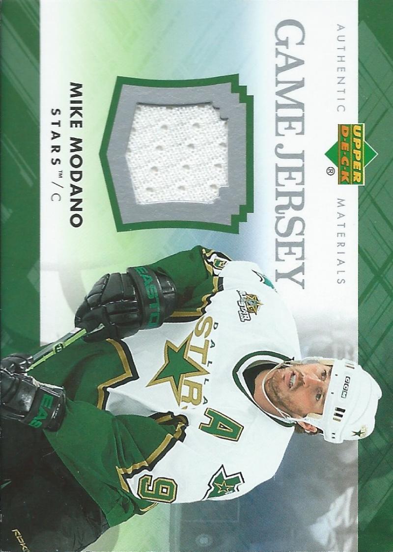 2007-08 Upper Deck Game Jerseys #JMM Mike Modano NHL Hockey 04549 Image 1