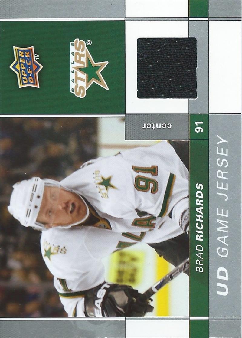 2009-10 Upper Deck Game Jerseys #GJBR Brad Richards NHL Hockey 04573 Image 1
