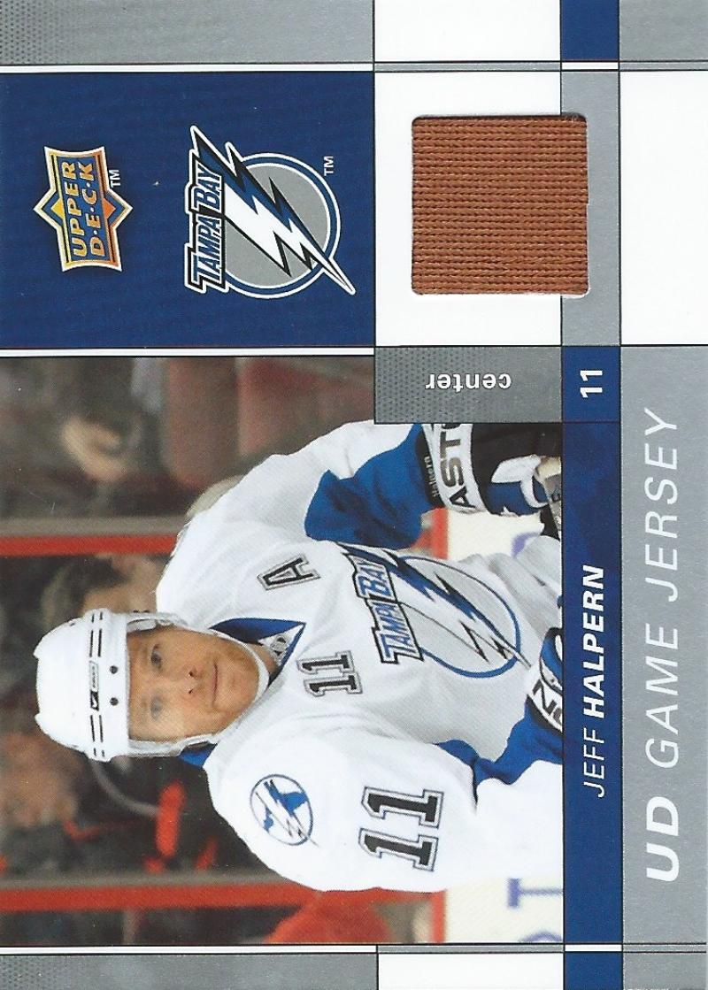 2009-10 Upper Deck Game Jerseys #GJJH Jeff Halpern NHL Hockey 04578 Image 1