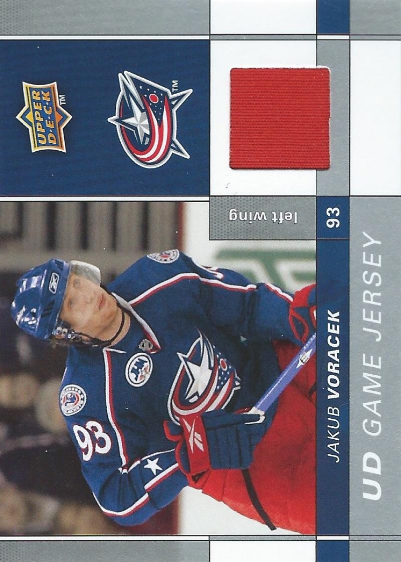 2009-10 Upper Deck Game Jerseys #GJJV Jakub Voracek NHL Hockey 04580 Image 1