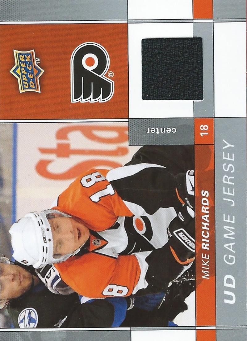2009-10 Upper Deck Game Jerseys #GJRI Mike Richards NHL Hockey 04583 Image 1
