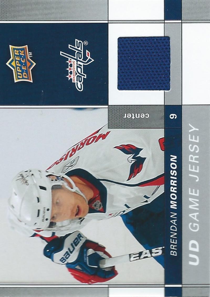 2009-10 Upper Deck Game Jerseys #GJ2-BM Brendan Morrison NHL Hockey 04588