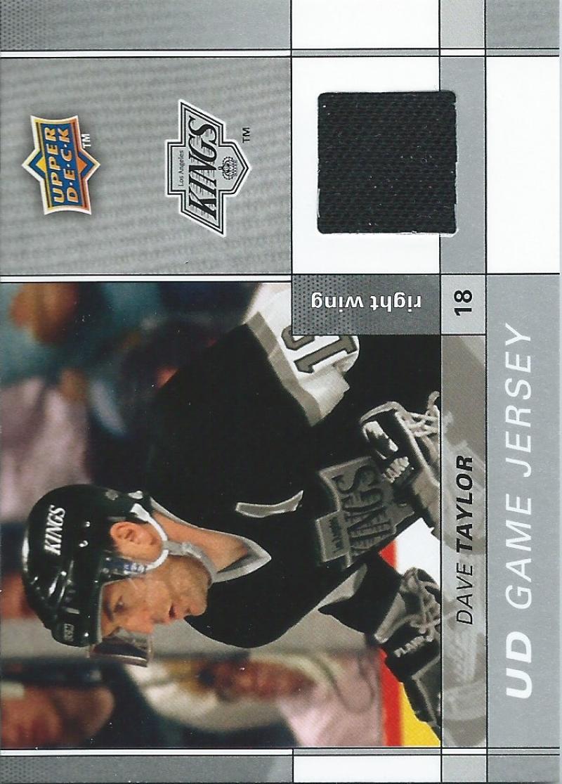 2009-10 Upper Deck Game Jerseys #GJ2-DT Dave Taylor NHL Hockey 04589 Image 1