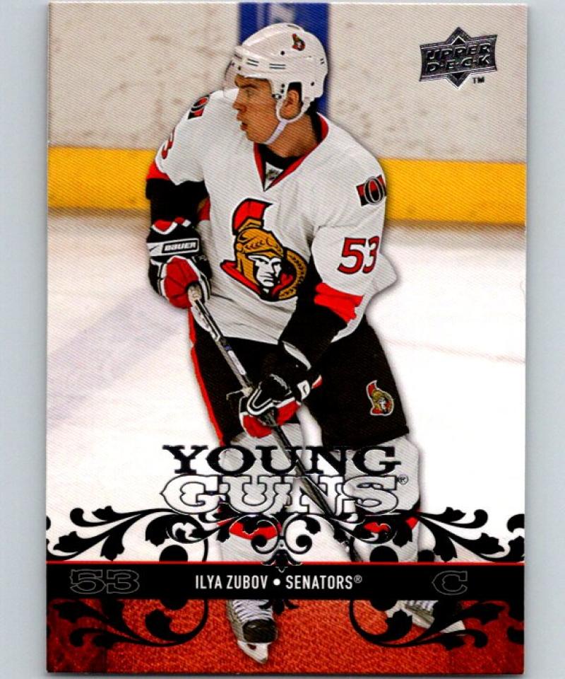 2008-09 Upper Deck #232 Ilya Zubov NHL RC Rookie Young Guns YG 04620 Image 1
