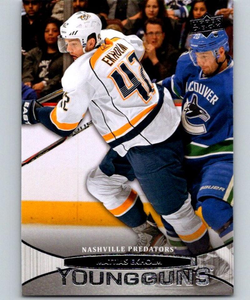 2011-12 Upper Deck #480 Mattias Ekholm NHL RC Rookie Young Guns YG 04636
