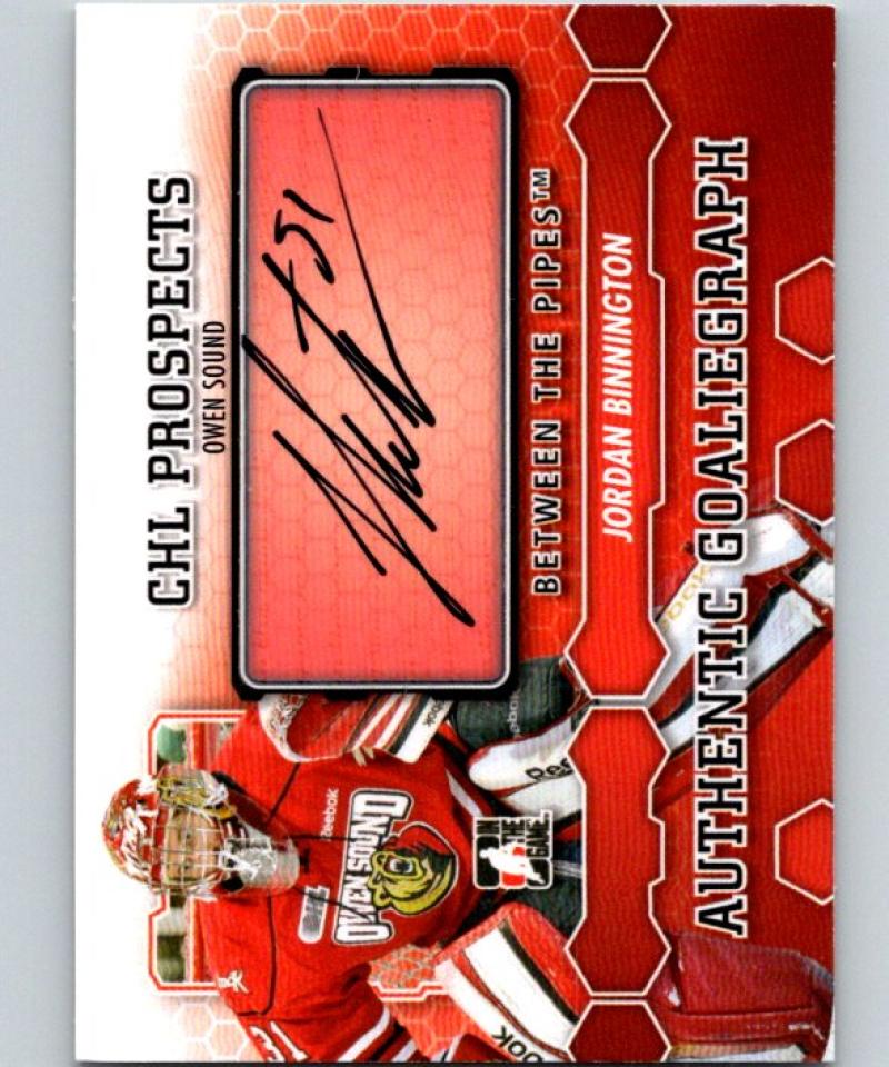 2012-13 Between The Pipes Autographs #AJBI Jordan Binnington Auto 04665