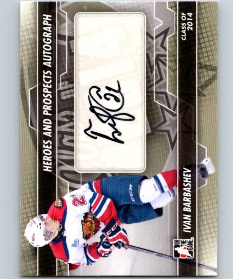 2013-14 ITG Heroes and Prospects Autographs #AIB Ivan Barbashev Auto 04700