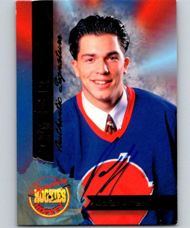 1995-96 Signature Rookies Signatures Dorian Anneck /7750 Auto 04717