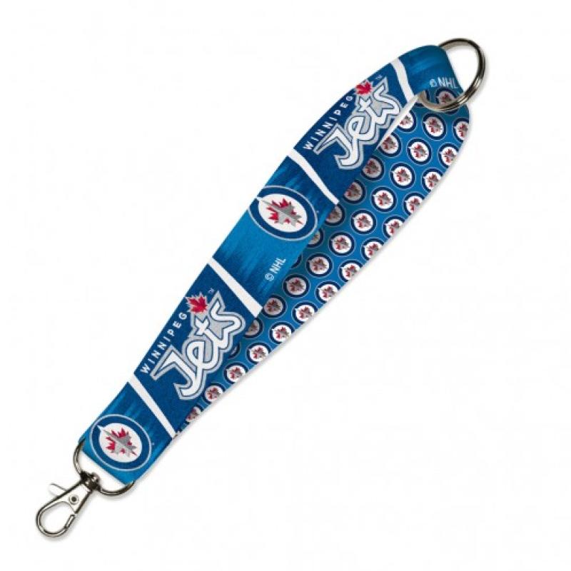 Wincraft Winnipeg Jets 1" Polyester Lanyard Key Wrist Band Image 1