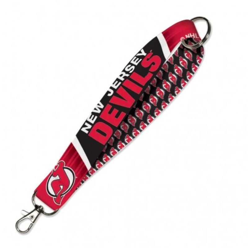 Wincraft New Jersey Devils 1" Polyester Lanyard Key Wrist Band Image 1