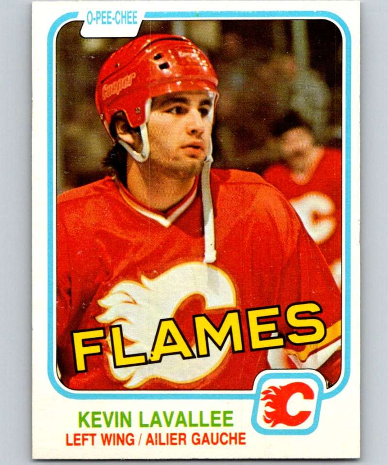 1981-82 O-Pee-Chee #43 Kevin LaVallee RC Rookie Flames 6335
