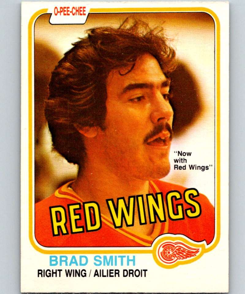 1981-82 O-Pee-Chee #103 Brad Smith RC Rookie Red Wings 6396