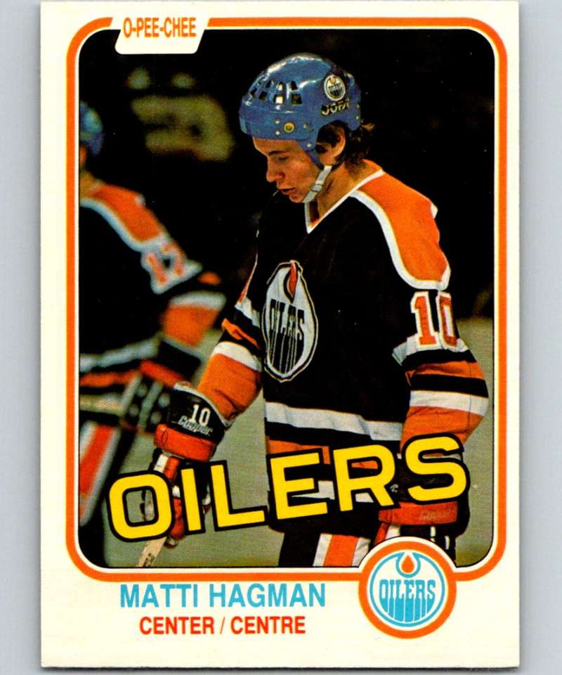 1981-82 O-Pee-Chee #113 Matti Hagman RC Rookie Oilers 6406