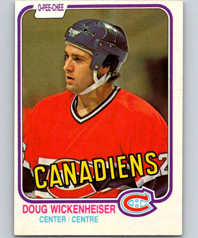 1981-82 O-Pee-Chee #193 Doug Wickenheiser RC Rookie Canadiens 6486
