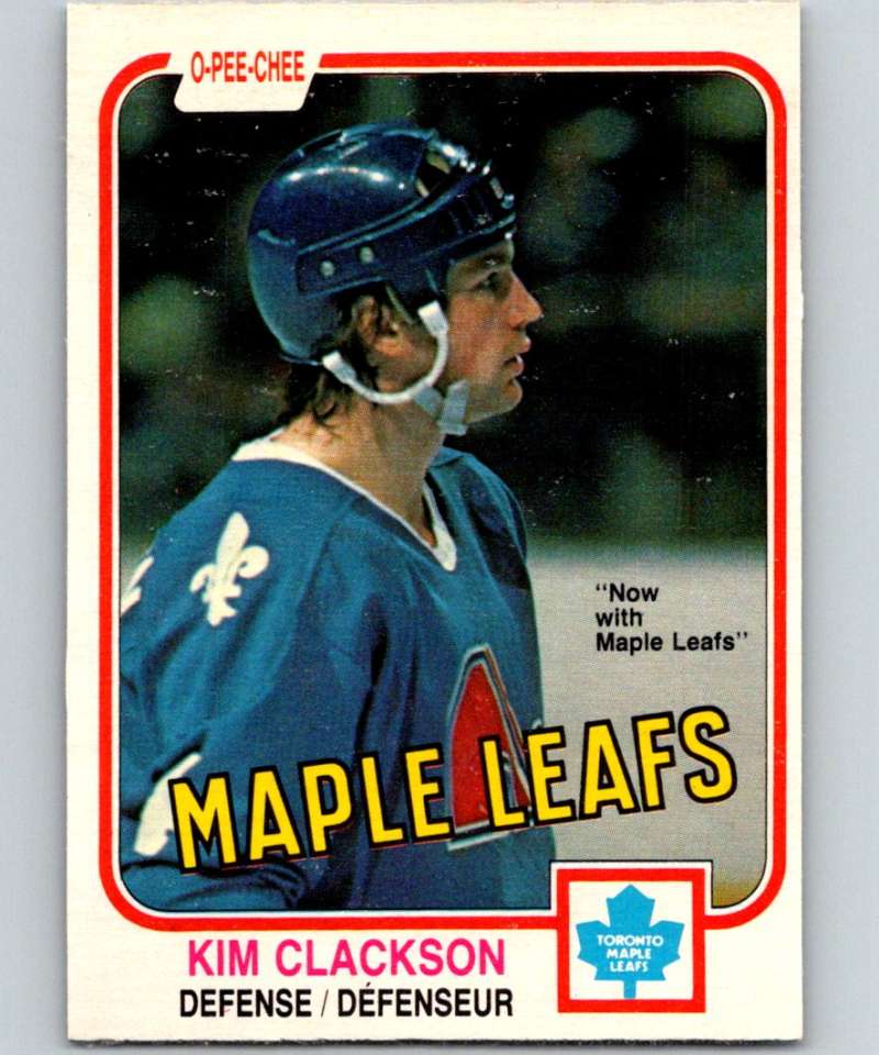 1981-82 O-Pee-Chee #271 Kim Clackson RC Rookie Maple Leafs 6564