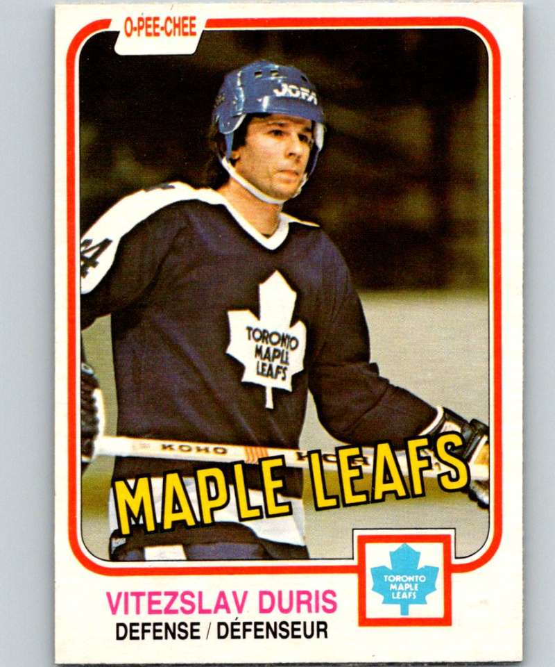 1981-82 O-Pee-Chee #316 Vitezslav Duris RC Rookie Maple Leafs 6609