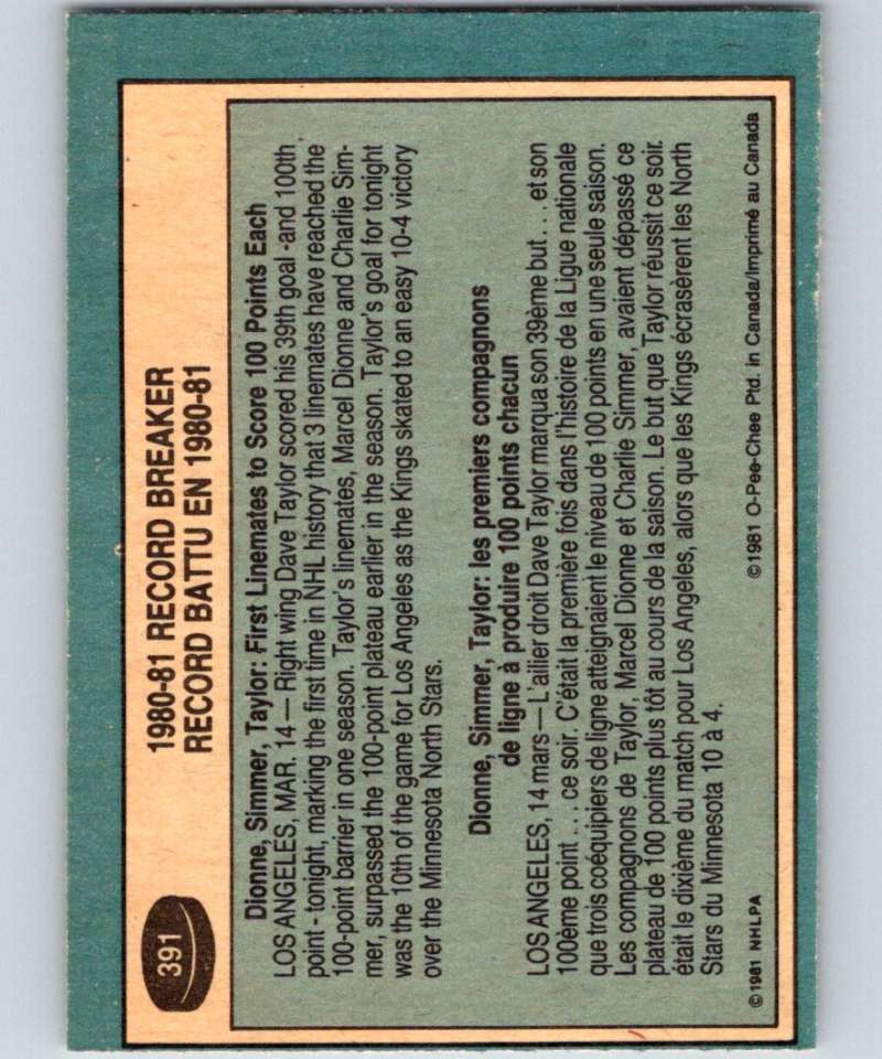 1981-82 O-Pee-Chee #390 Mike Bossy NY Islanders RB 6682