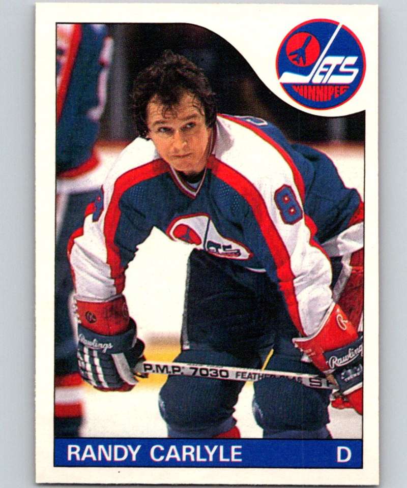 1985-86 O-Pee-Chee #57 Randy Carlyle Winn Jets NHL Hockey