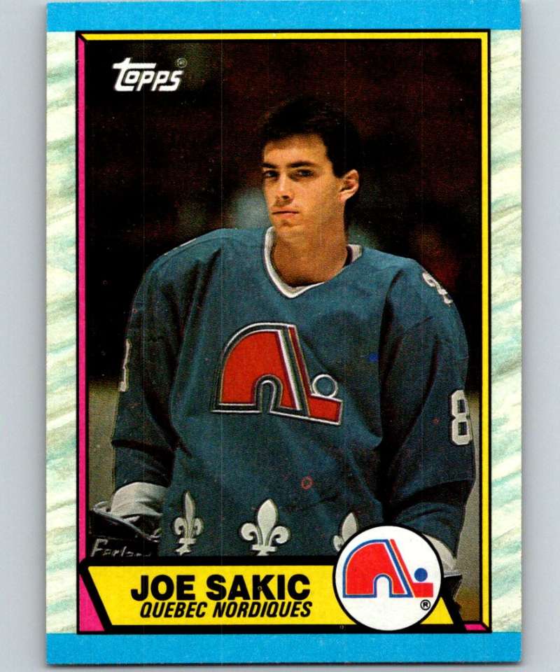 1989-90 Topps #113 Joe Sakic RC Rookie Nordiques NHL Hockey