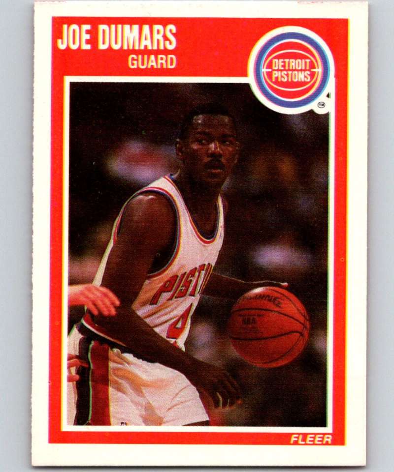 1989-90 Fleer #45 Joe Dumars Pistons NBA Baseketball