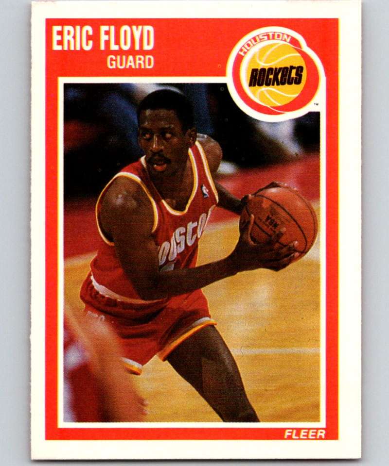 1989-90 Fleer #59 Sleepy Floyd Rockets NBA Baseketball Image 1