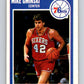 1989-90 Fleer #116 Mike Gminski 76ers NBA Baseketball Image 1