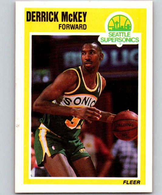 1989-90 Fleer #149 Derrick McKey NBA Baseketball Image 1