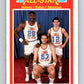 1989-90 Fleer #163 Karl Malone/Mark Eaton/John Stockton AS NBA Baseketball Image 1