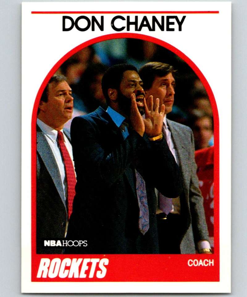 1989-90 Hoops #123 Don Chaney Rockets NBA Basketball Image 1
