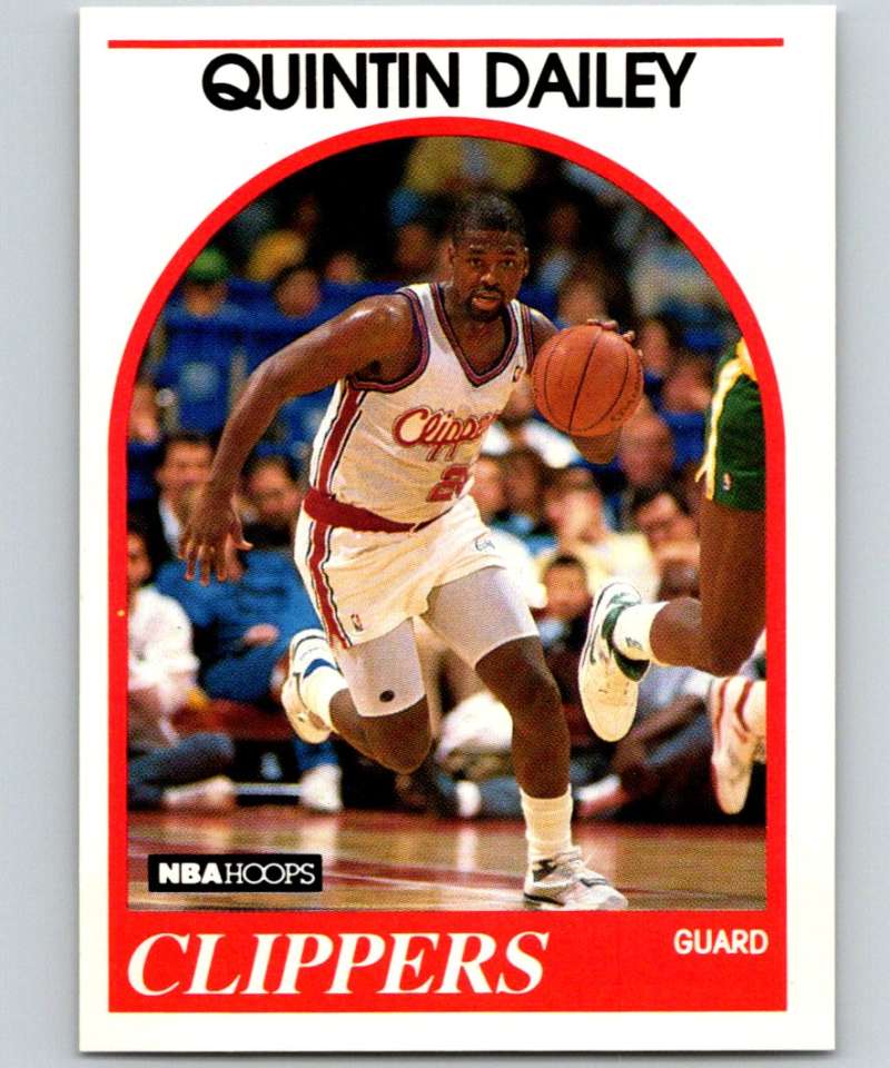 1989-90 Hoops #221 Quintin Dailey SP Clippers NBA Basketball