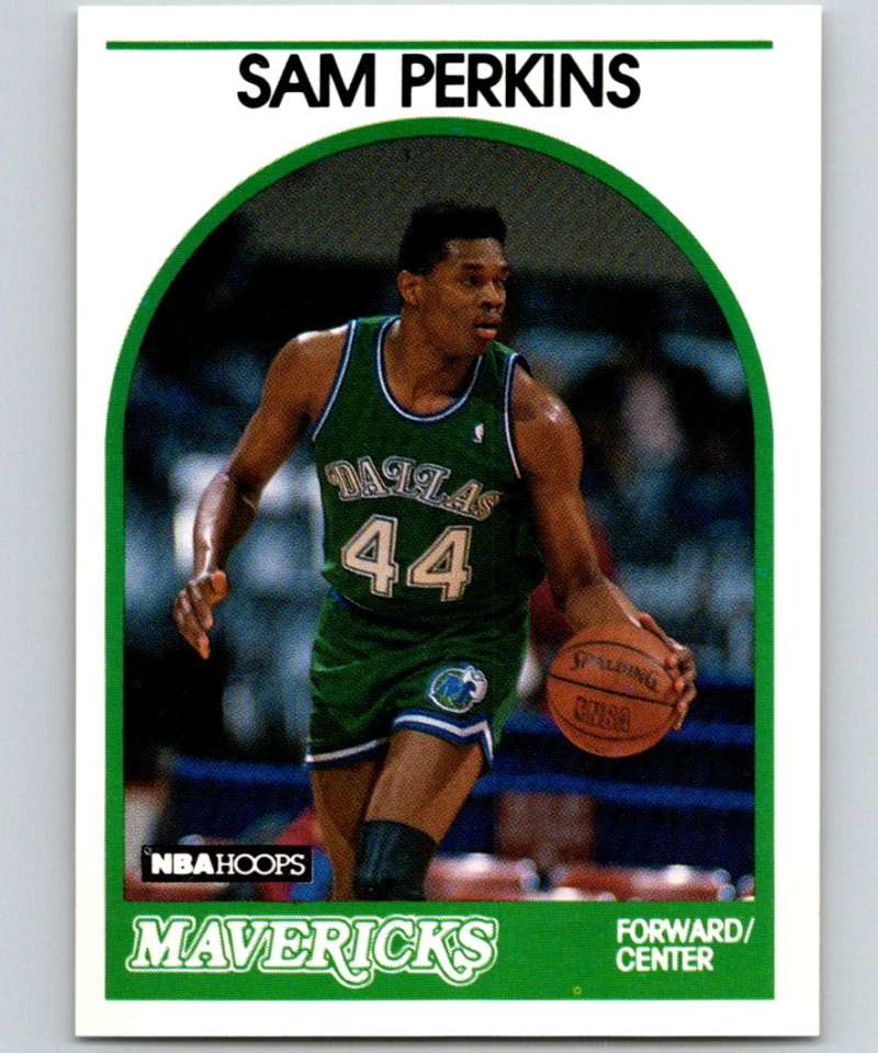 1989-90 Hoops #286 Sam Perkins Mavericks NBA Basketball Image 1