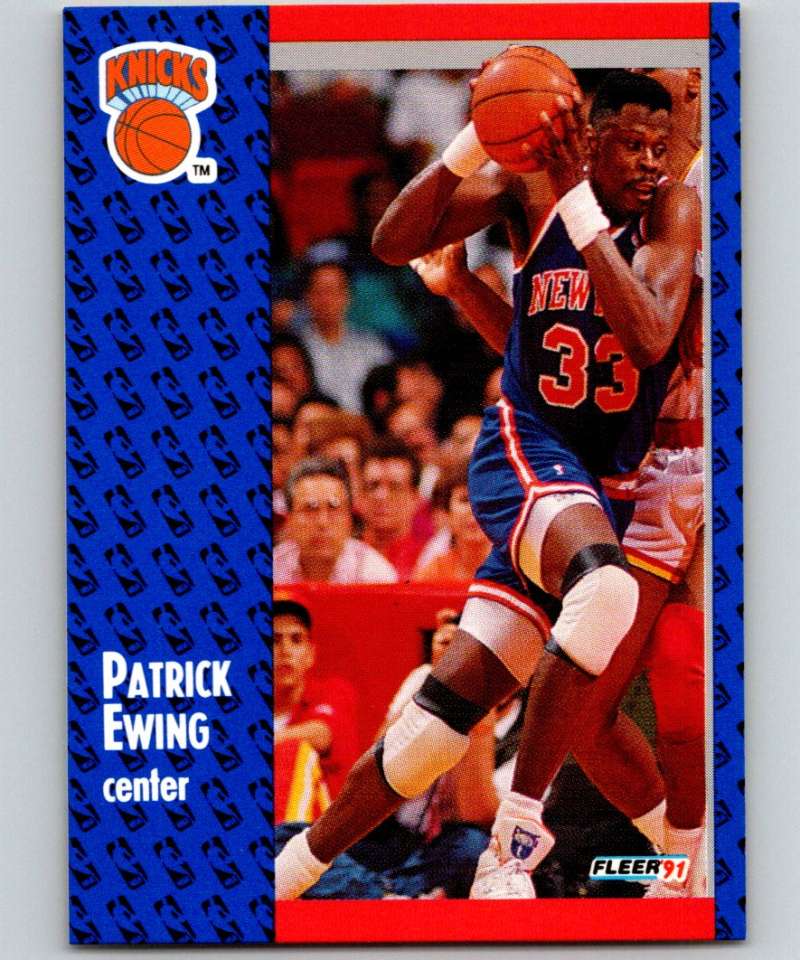 1991-92 Fleer #136 Patrick Ewing Knicks NBA Basketball