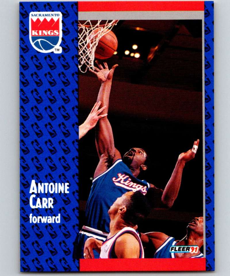 1991-92 Fleer #174 Antoine Carr Sac Kings NBA Basketball