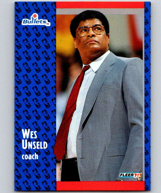 1991-92 Fleer #209 Wes Unseld Bullets CO NBA Basketball Image 1